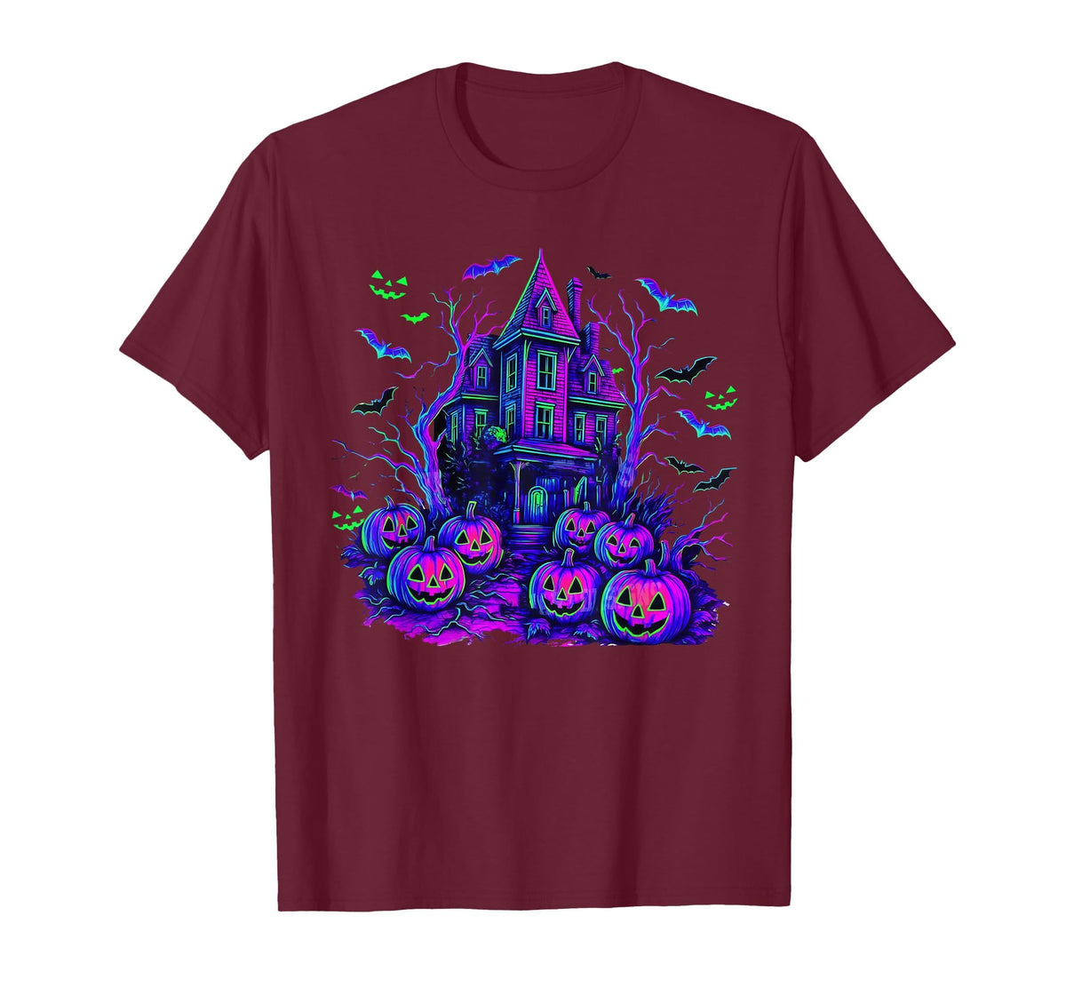 Vintage Halloween Spooky Scene Retro Pumpkin Scary Season T-Shirt