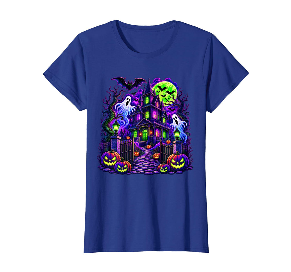 Vintage Halloween Spooky Scene Pumpkin Scary Costume Graphic T-Shirt