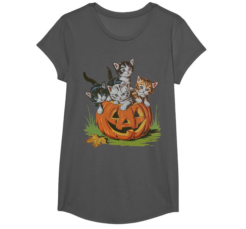 Halloween Vintage 90s Cat Pumpkin Spooky Season Men Women T-Shirt