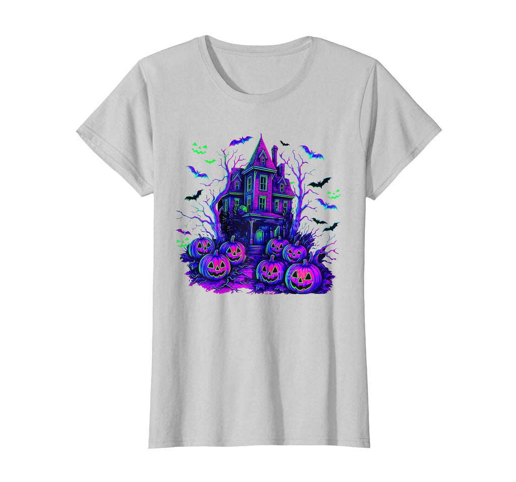 Vintage Halloween Spooky Scene Retro Pumpkin Scary Season T-Shirt