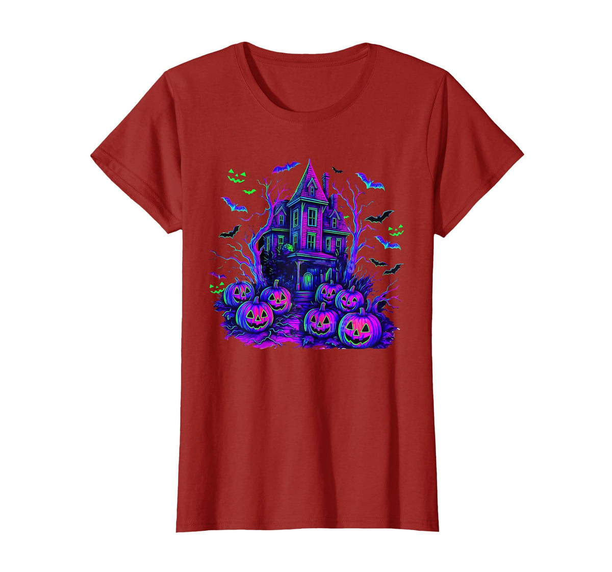 Vintage Halloween Spooky Scene Retro Pumpkin Scary Season T-Shirt