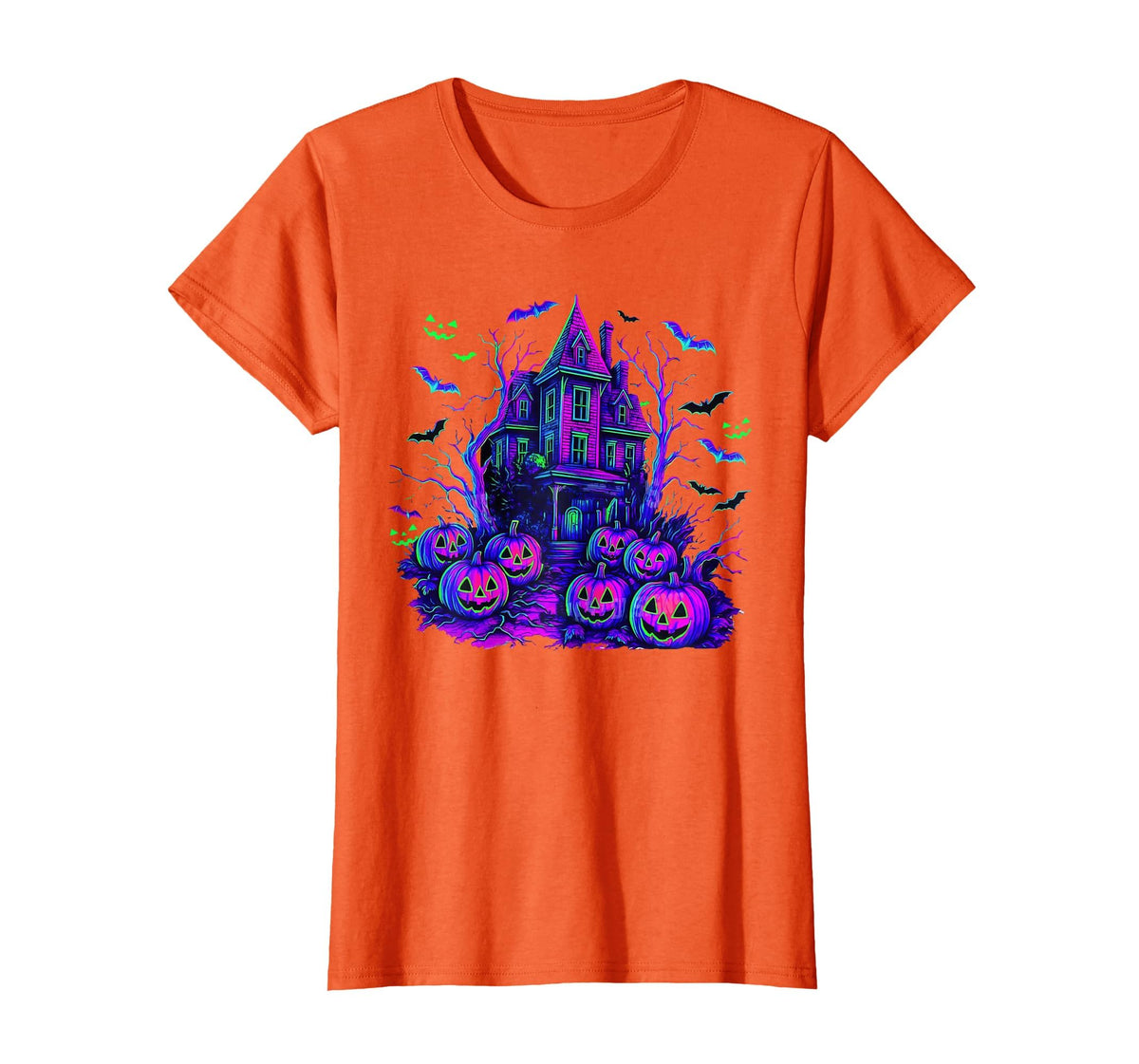 Vintage Halloween Spooky Scene Retro Pumpkin Scary Season T-Shirt