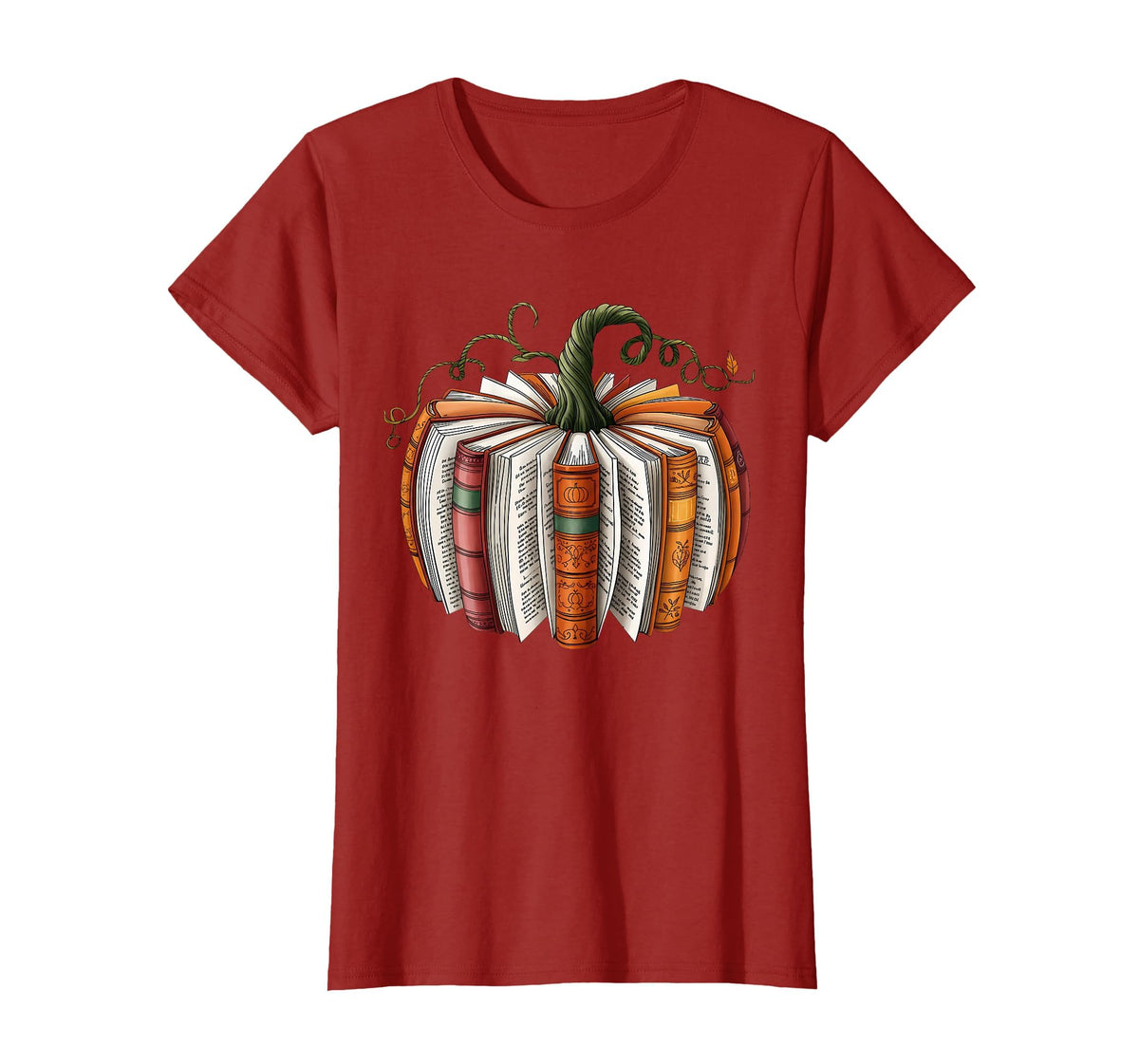 Retro Funny Fall Book Pumpkin Witch Bookworms Librarians T-Shirt