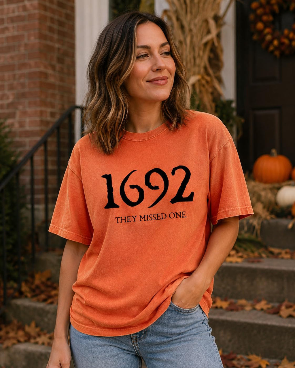 Halloween Shirts for Women 1692 They Missed One Shirt Boo JEE Ghost Shirt