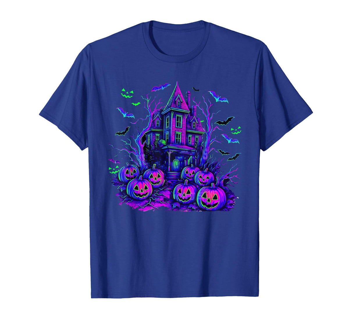 Vintage Halloween Spooky Scene Retro Pumpkin Scary Season T-Shirt