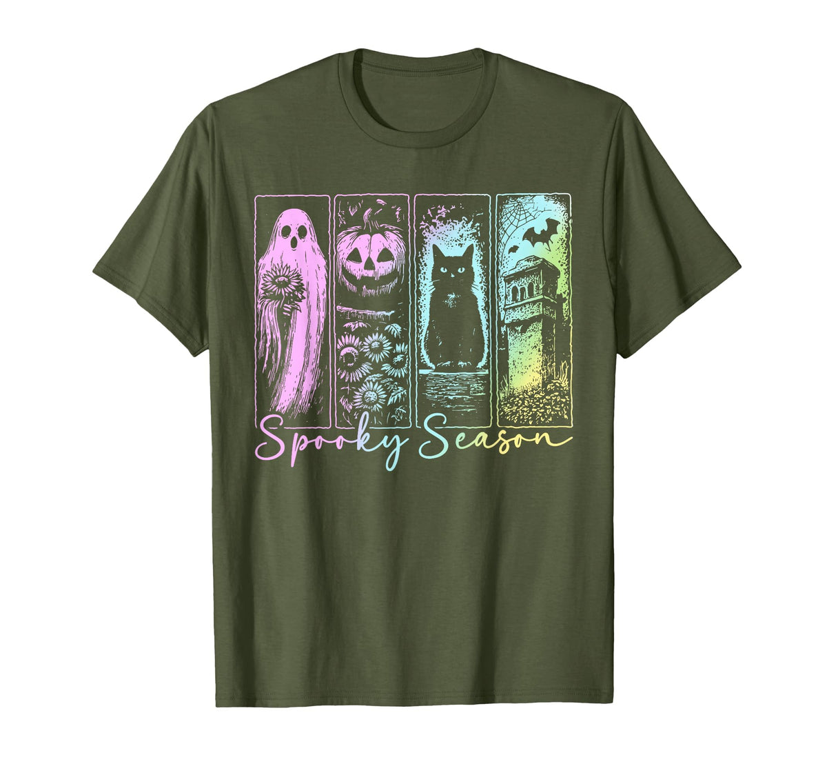 Vintage Halloween Horror Spooky Season T-Shirt