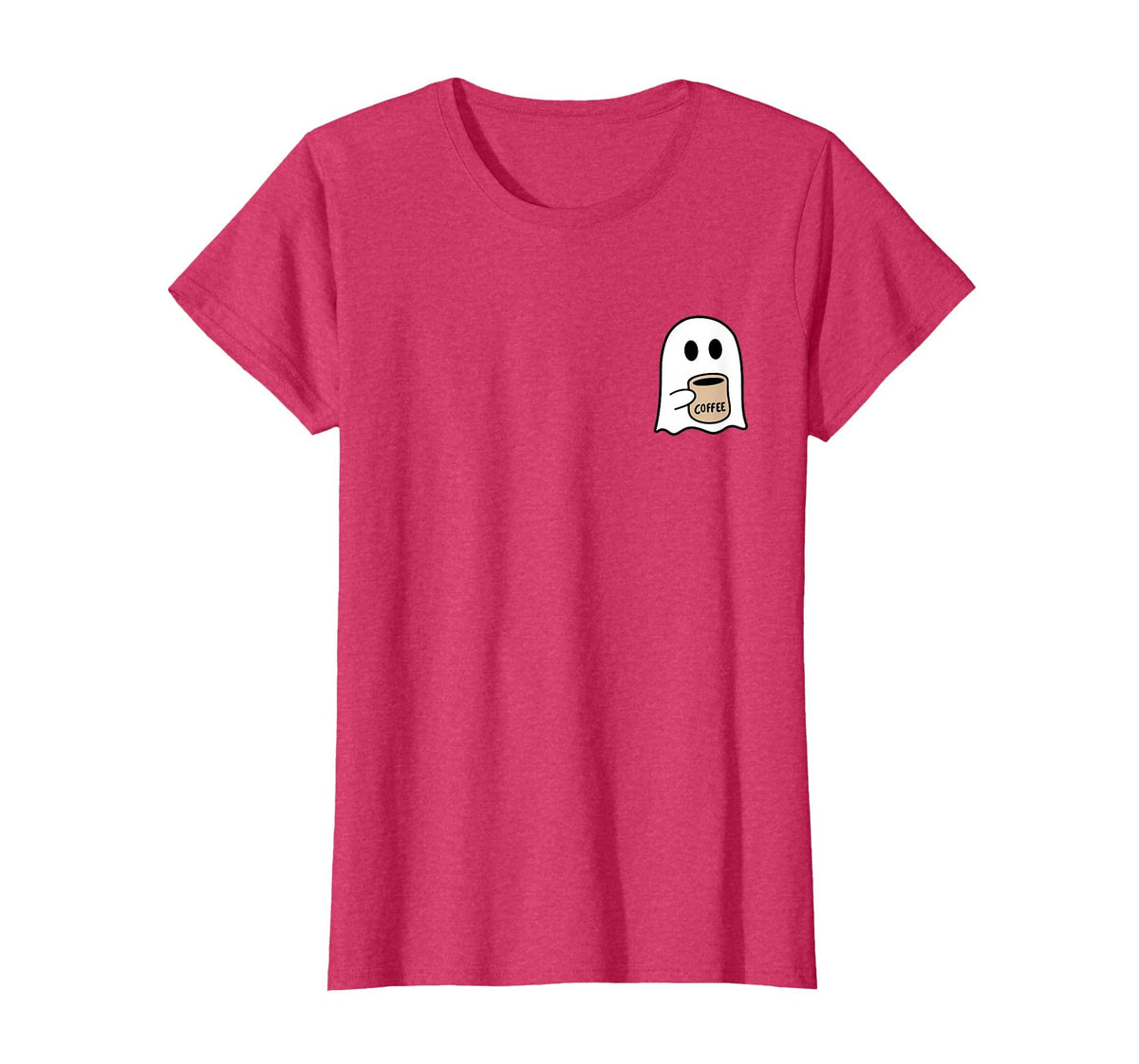 Ghost Drinking Coffee Funny Halloween Costume Coffee Lover T-Shirt