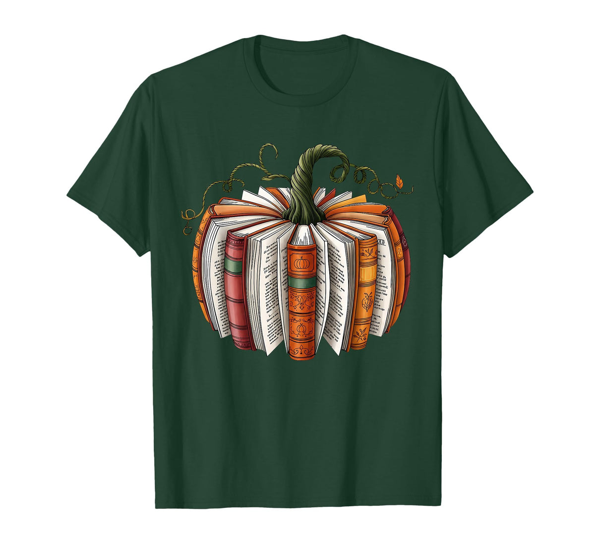 Retro Funny Fall Book Pumpkin Witch Bookworms Librarians T-Shirt