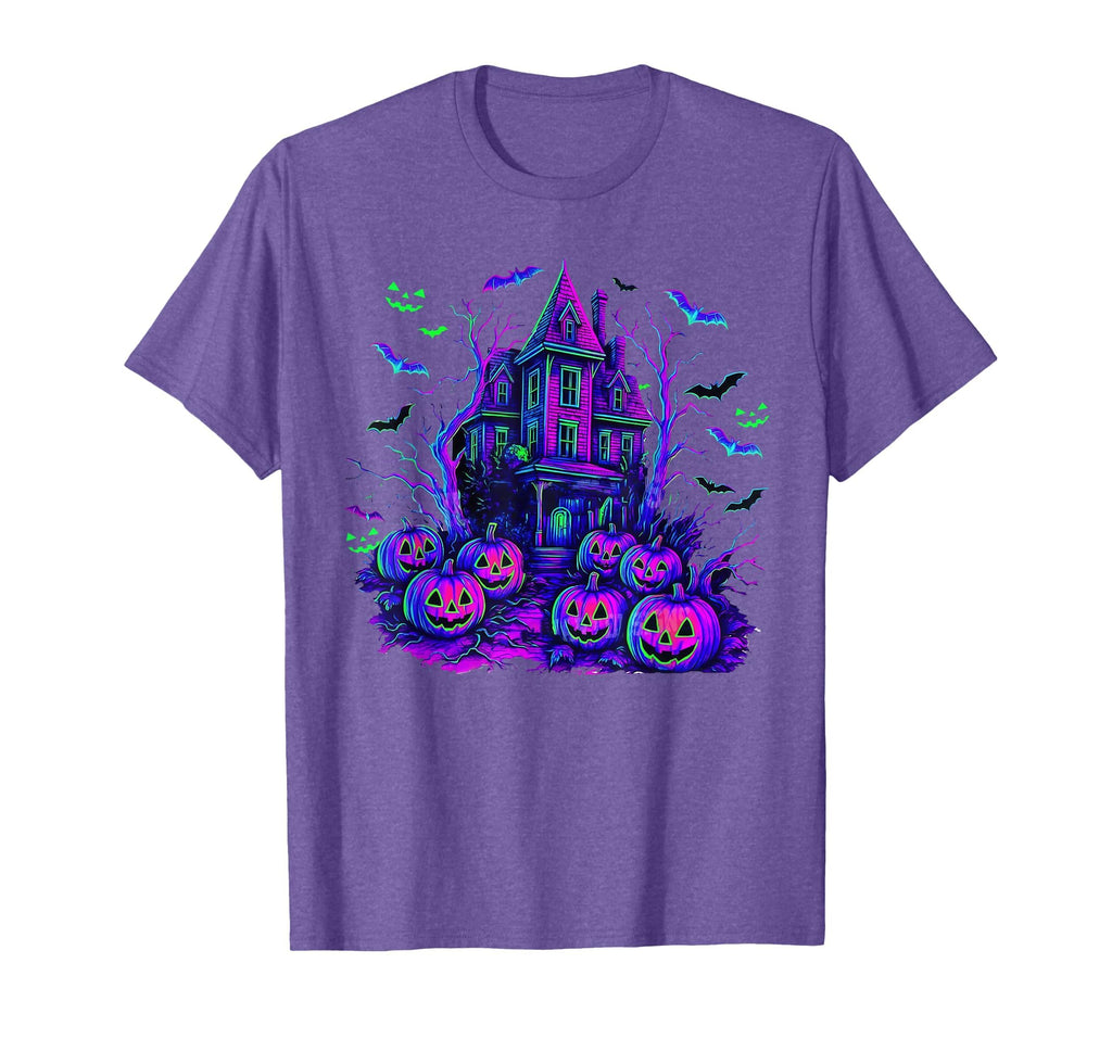 Vintage Halloween Spooky Scene Retro Pumpkin Scary Season T-Shirt