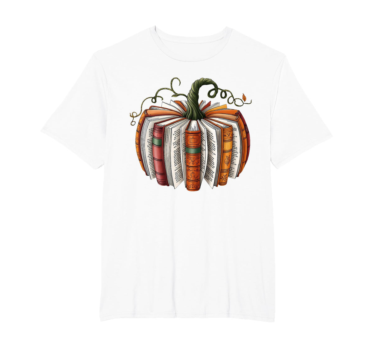 Retro Funny Fall Book Pumpkin Witch Bookworms Librarians T-Shirt