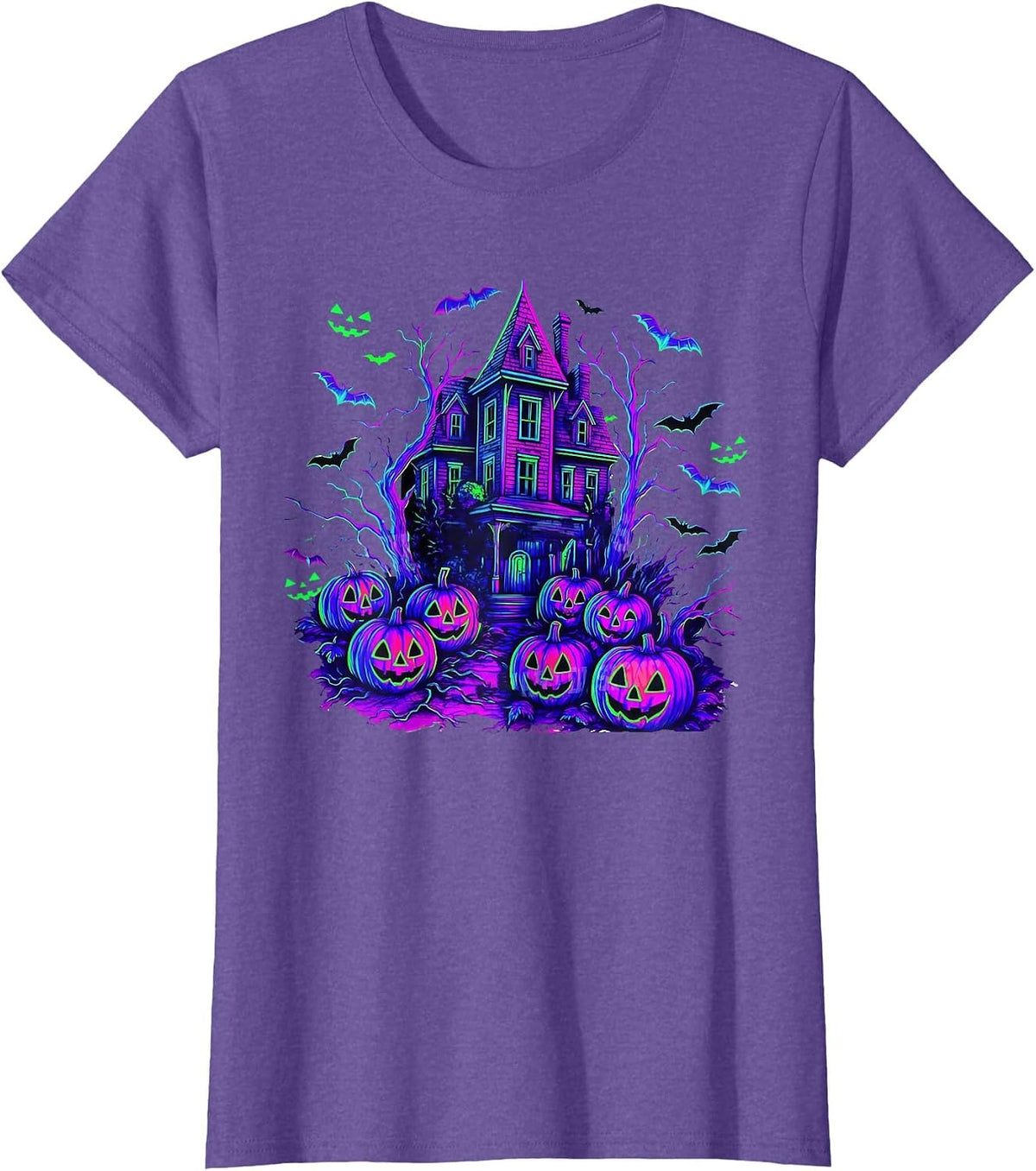 Vintage Halloween Spooky Scene Retro Pumpkin Scary Season T-Shirt