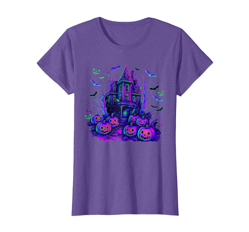 Vintage Halloween Spooky Scene Retro Pumpkin Scary Season T-Shirt