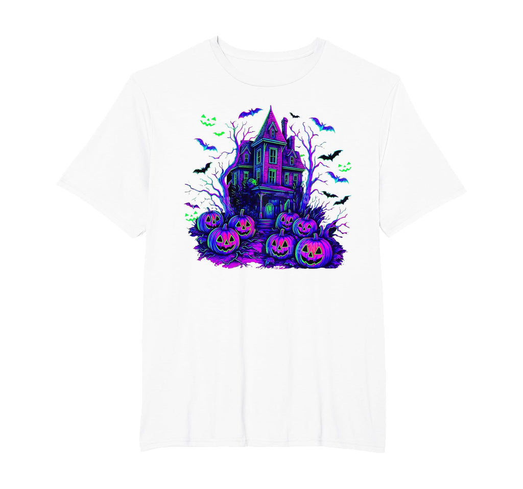 Vintage Halloween Spooky Scene Retro Pumpkin Scary Season T-Shirt