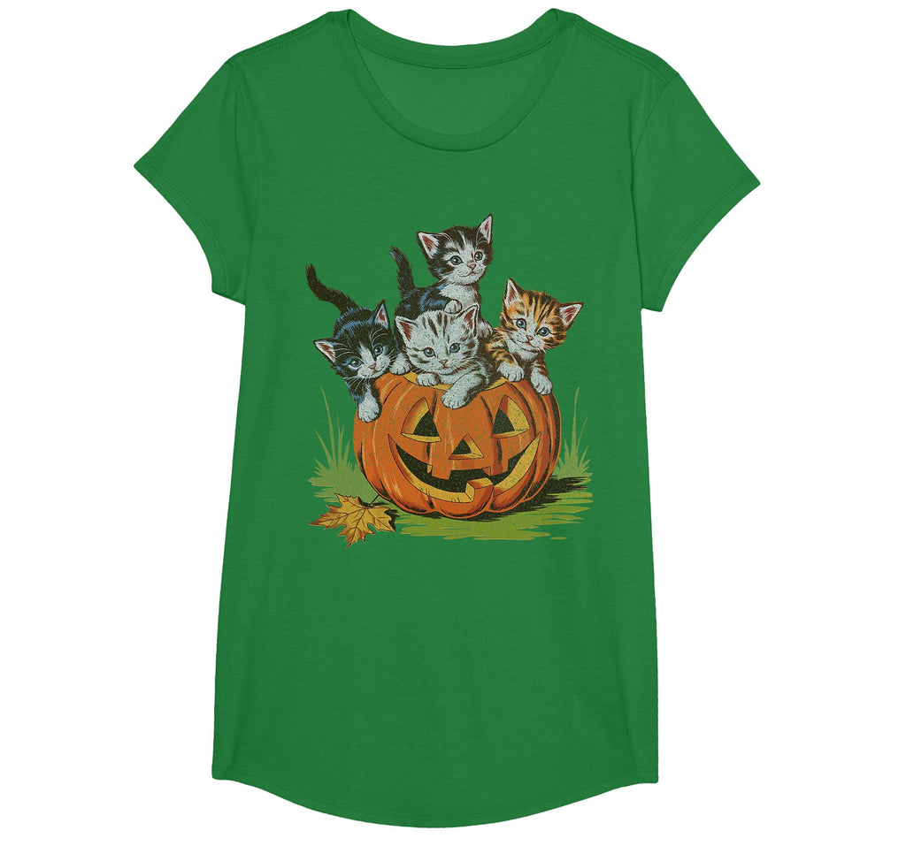 Halloween Vintage 90s Cat Pumpkin Spooky Season Men Women T-Shirt