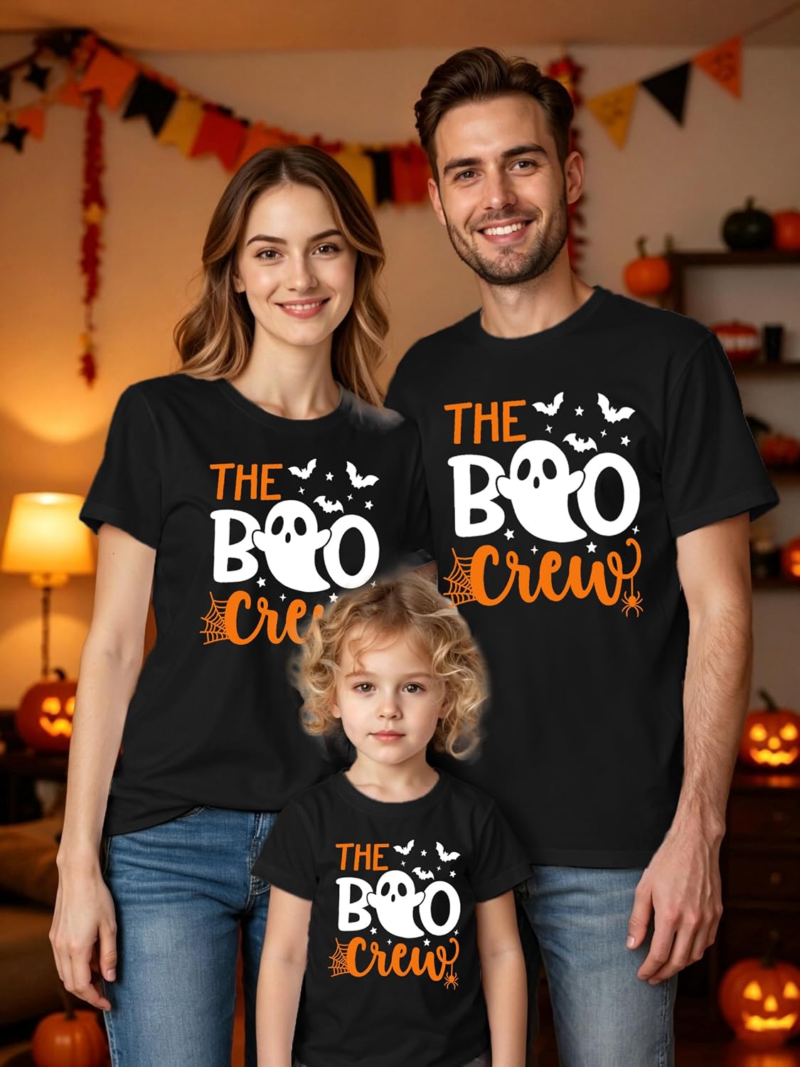 Halloween Shirts for Family Halloween Family Cute Ghost Crew Tshirt