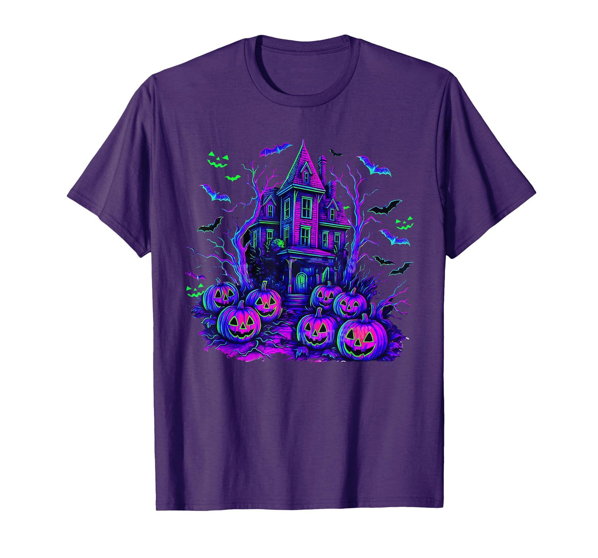 Vintage Halloween Spooky Scene Retro Pumpkin Scary Season T-Shirt