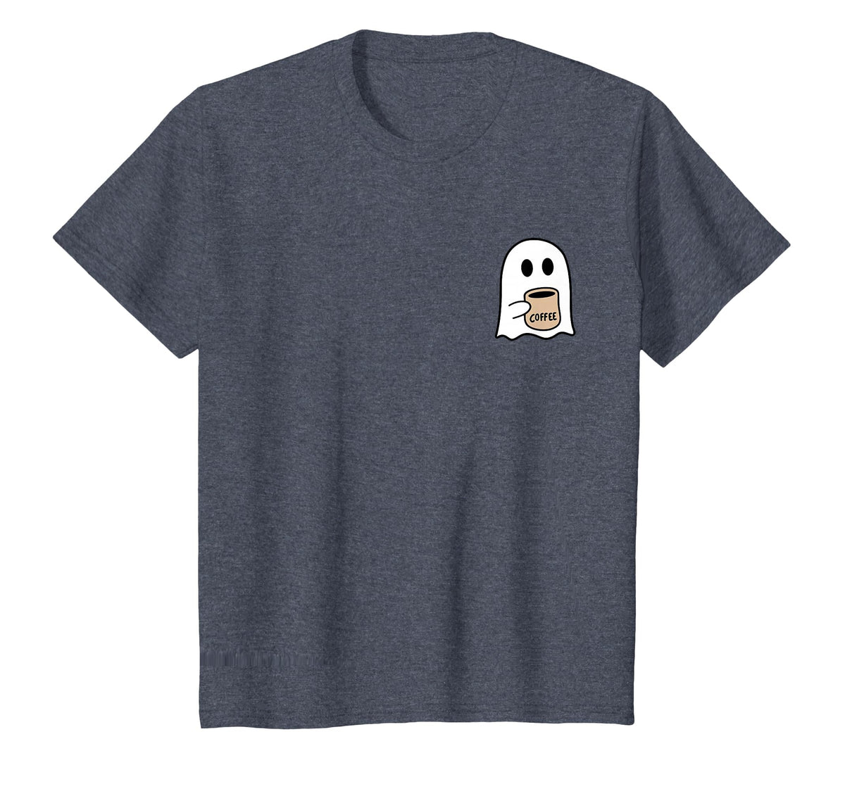 Ghost Drinking Coffee Funny Halloween Costume Coffee Lover T-Shirt