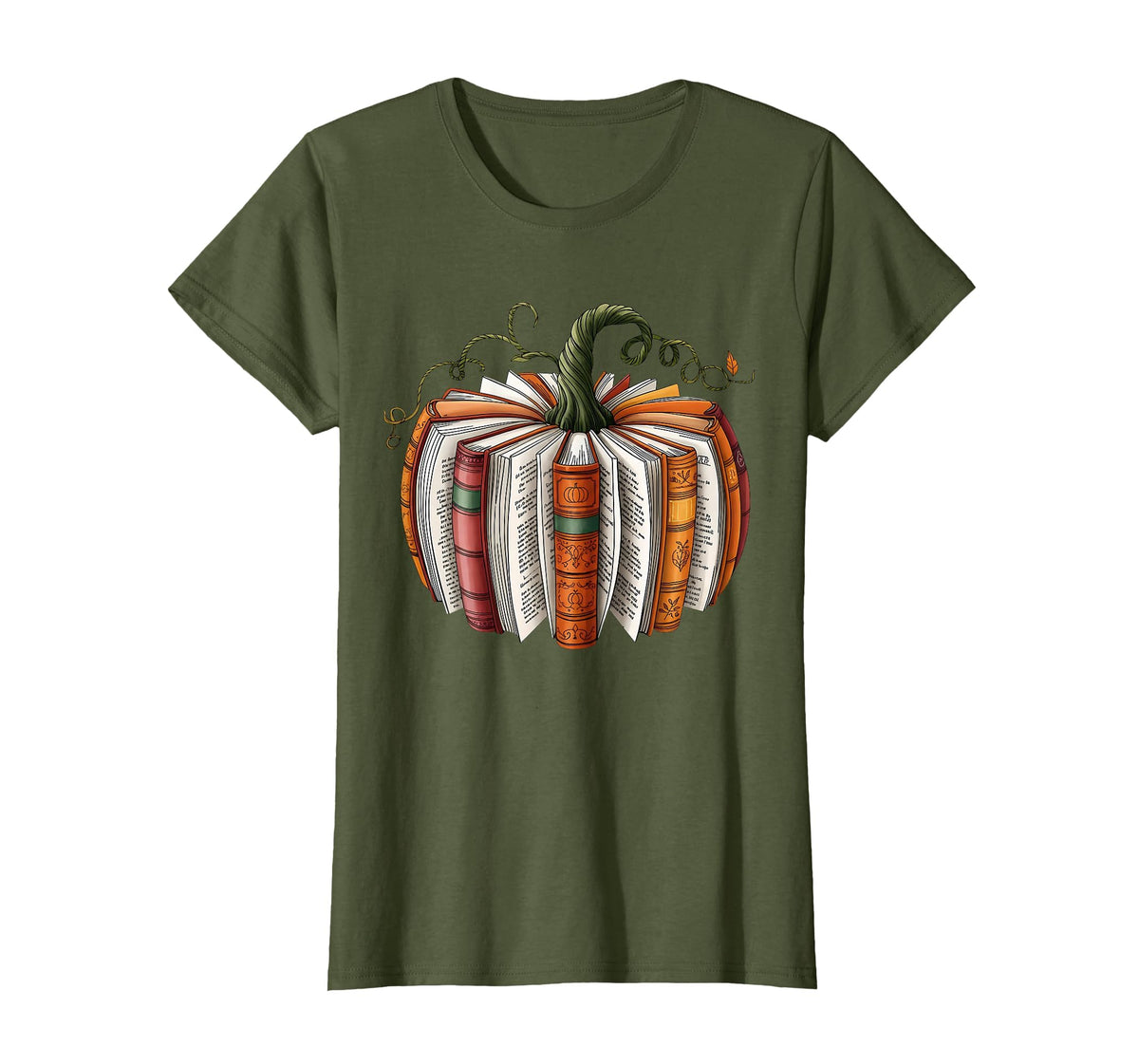 Retro Funny Fall Book Pumpkin Witch Bookworms Librarians T-Shirt