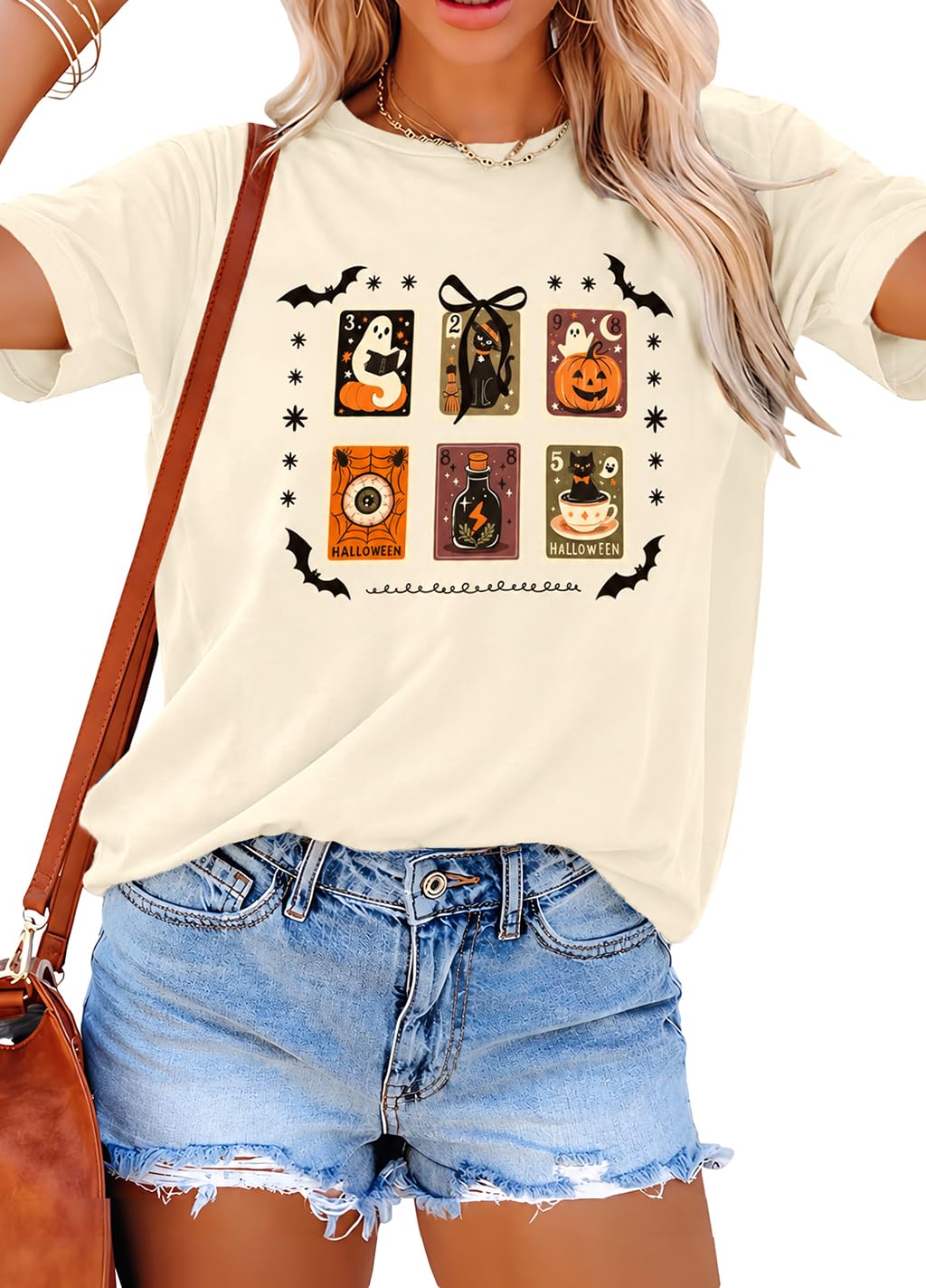 Halloween Spooky Shirt for Women: Spooky Season Tshirt Funny Ghost T-Shirt