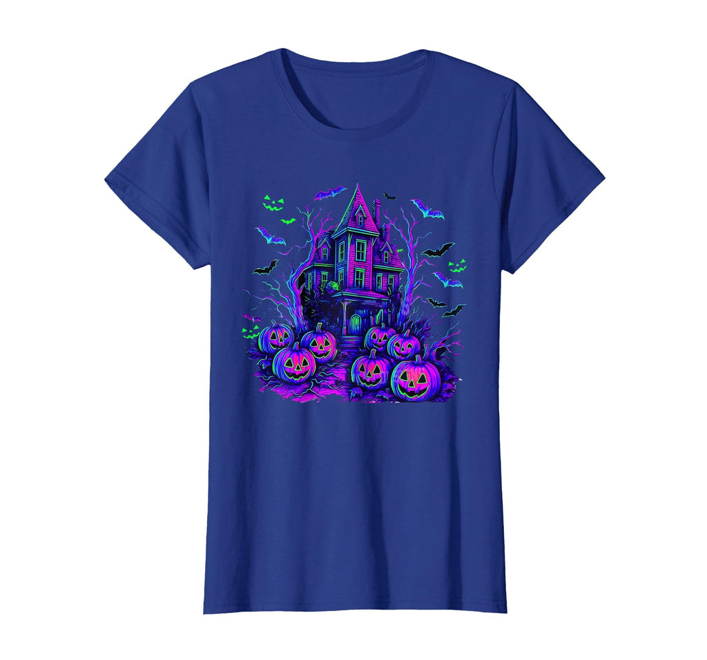 Vintage Halloween Spooky Scene Retro Pumpkin Scary Season T-Shirt
