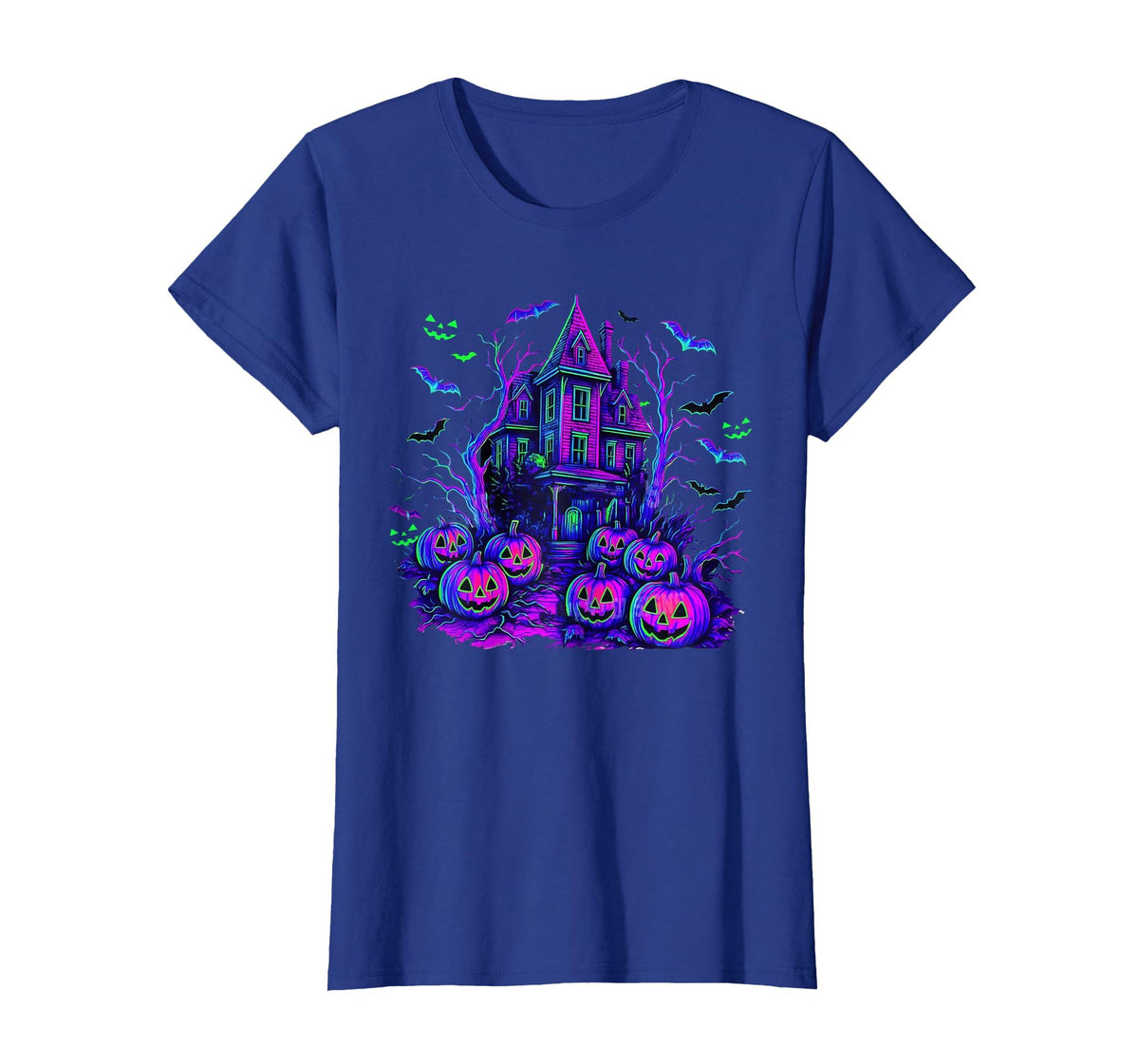 Vintage Halloween Spooky Scene Retro Pumpkin Scary Season T-Shirt
