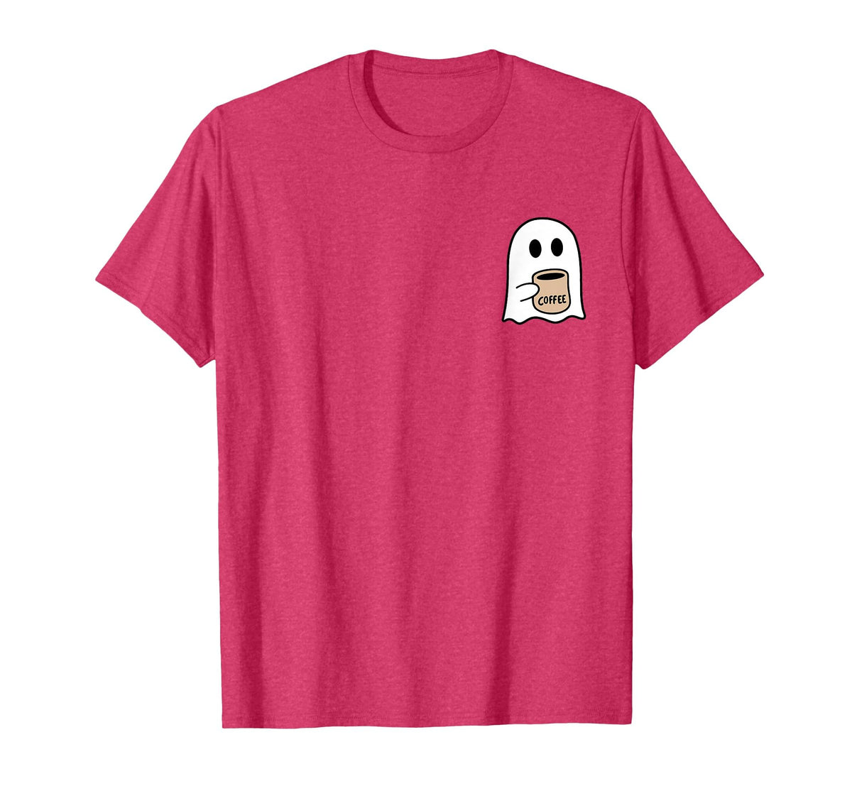 Ghost Drinking Coffee Funny Halloween Costume Coffee Lover T-Shirt