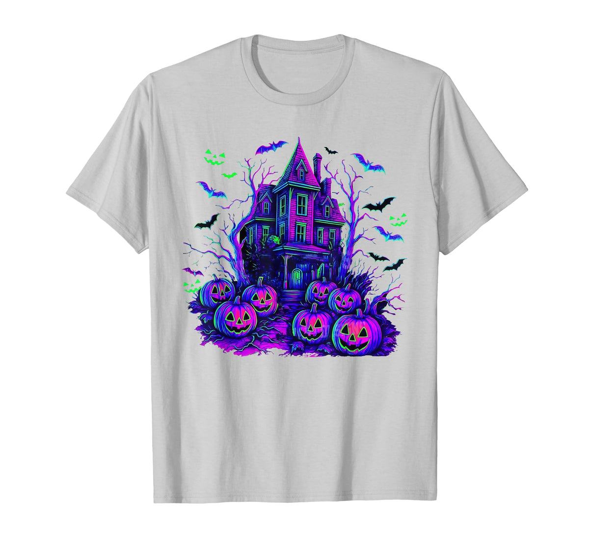 Vintage Halloween Spooky Scene Retro Pumpkin Scary Season T-Shirt