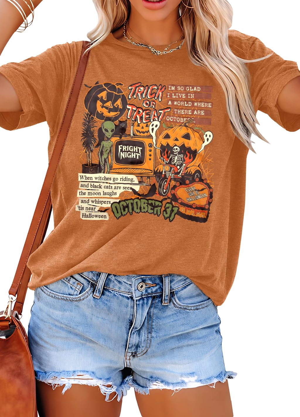Halloween Spooky Shirt for Women: Spooky Season Tshirt Funny Ghost T-Shirt