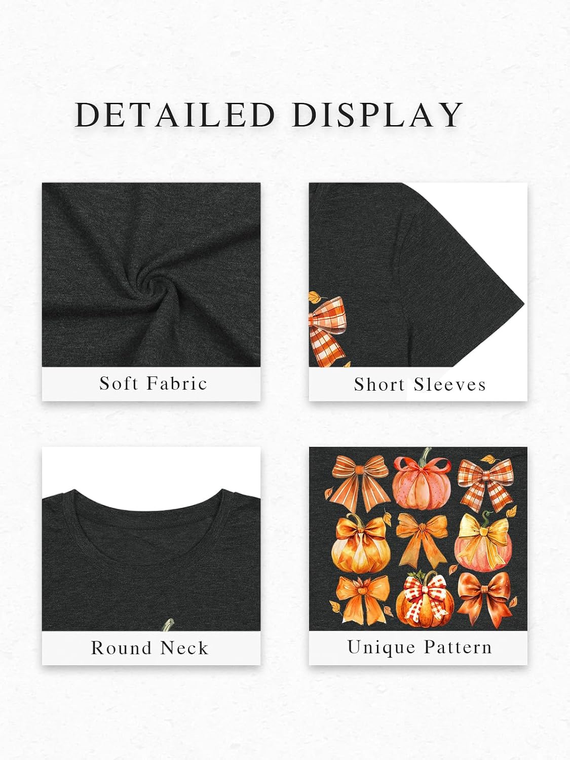 Halloween Shirts for Women Spooky Season Shirt Pumpkin Ghost Graphic tees Casual Short Sleeve Tops