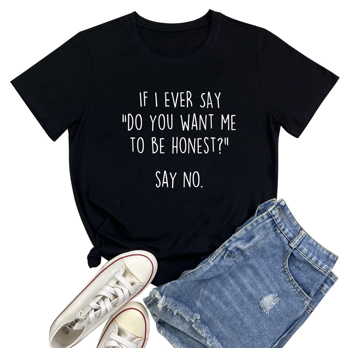 BLACKOO Women Funny Graphic T-Shirts Cute Tees