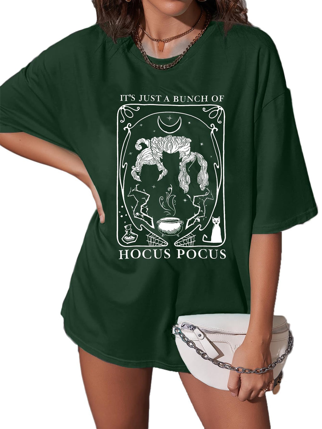 Vintage Halloween Shirt Women Oversized Spooky Shirts Monster Ghost Tee Top