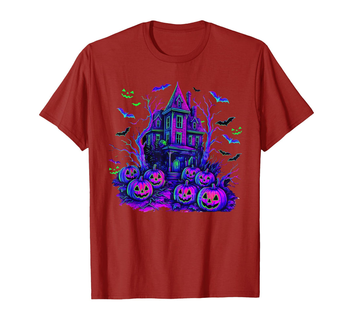 Vintage Halloween Spooky Scene Retro Pumpkin Scary Season T-Shirt