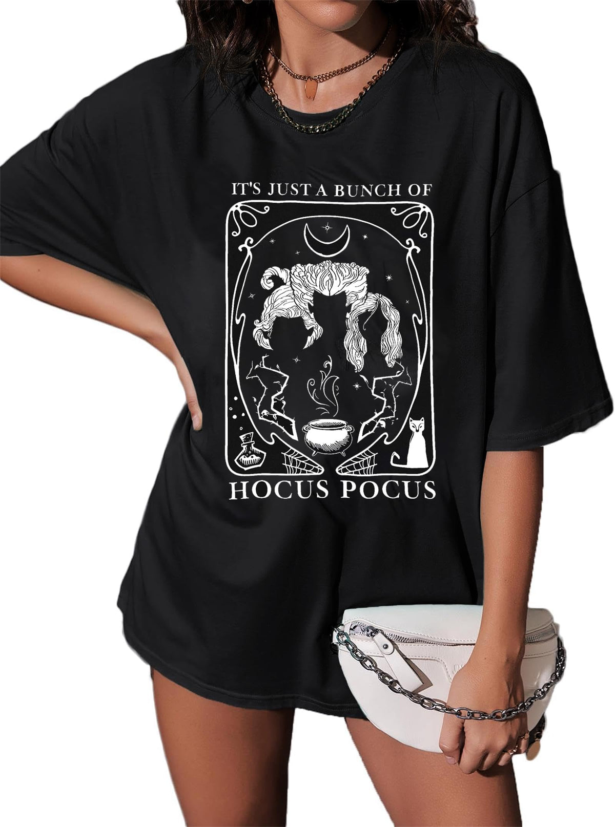 Vintage Halloween Shirt Women Oversized Spooky Shirts Monster Ghost Tee Top