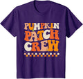 Groovy Pumpkin Patch Crew Pumpkin Patch Crew Fall Halloween T-Shirt