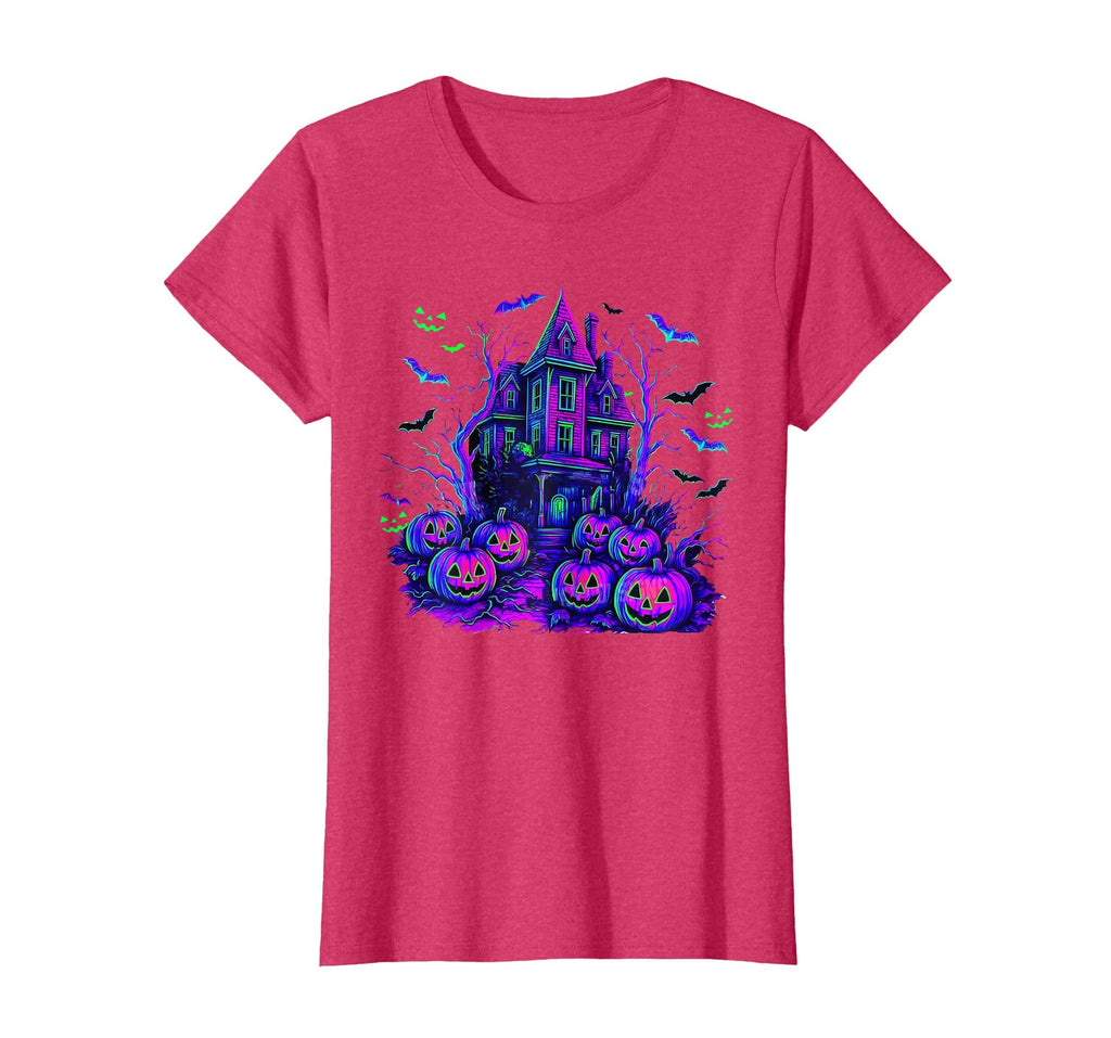 Vintage Halloween Spooky Scene Retro Pumpkin Scary Season T-Shirt