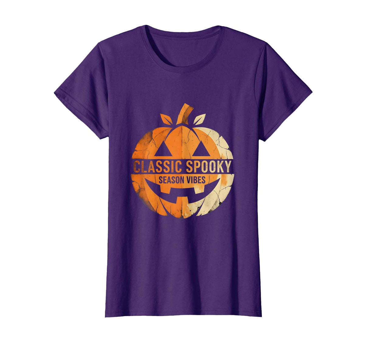 Classic Spooky Season Vibes Vintage Halloween Design T-Shirt