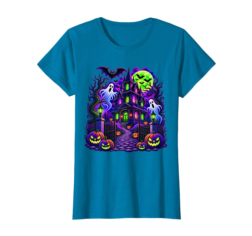 Vintage Halloween Spooky Scene Pumpkin Scary Costume Graphic T-Shirt
