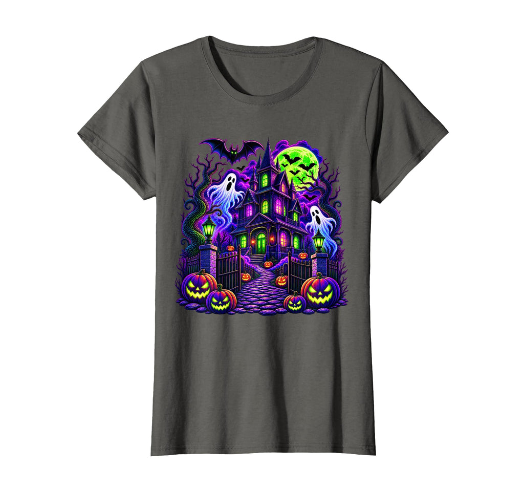 Vintage Halloween Spooky Scene Pumpkin Scary Costume Graphic T-Shirt