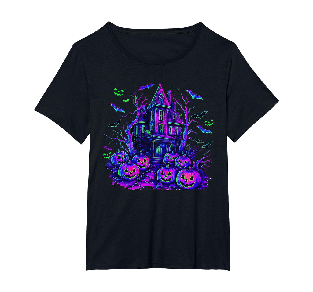 Vintage Halloween Spooky Scene Retro Pumpkin Scary Season T-Shirt