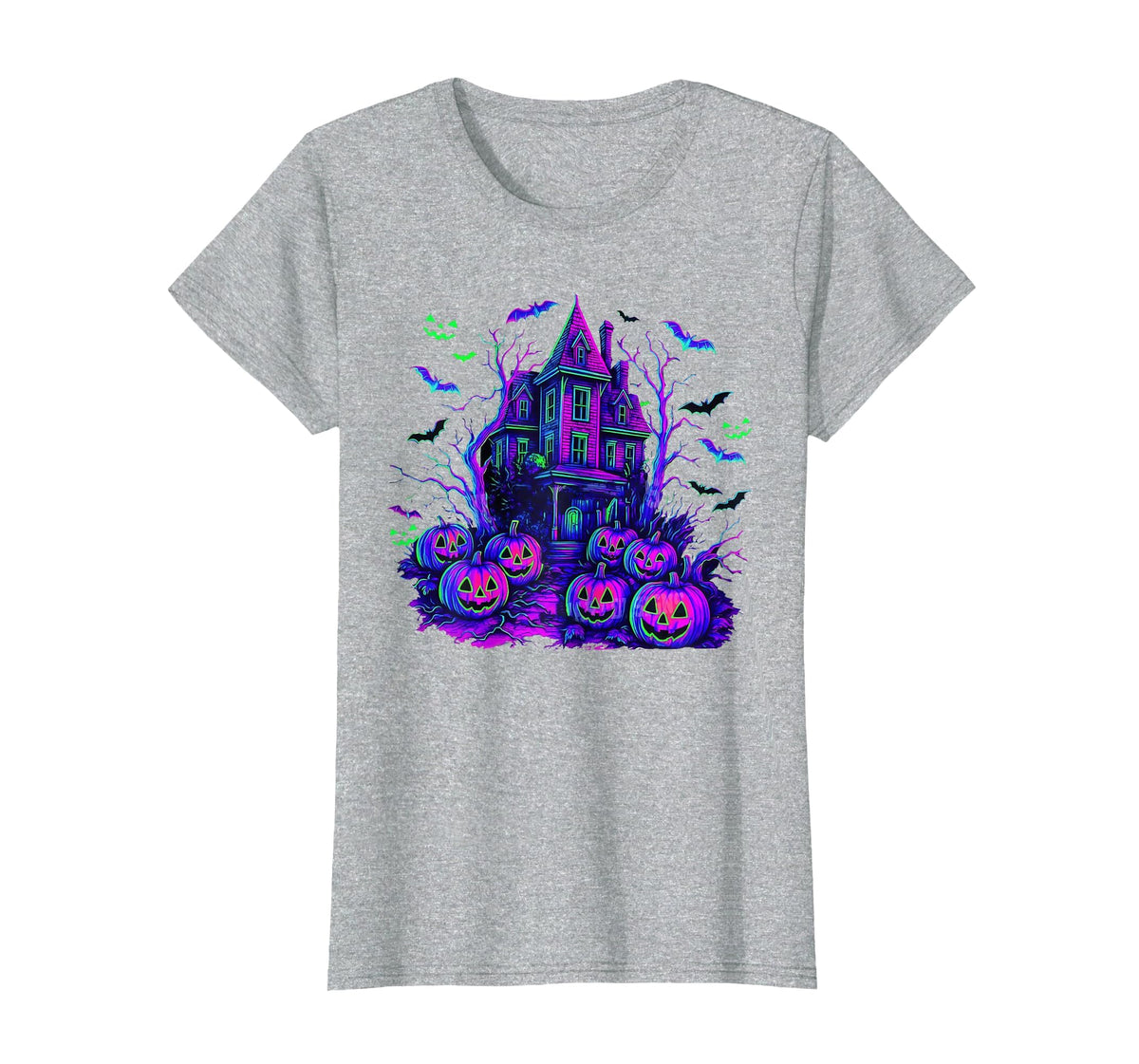 Vintage Halloween Spooky Scene Retro Pumpkin Scary Season T-Shirt