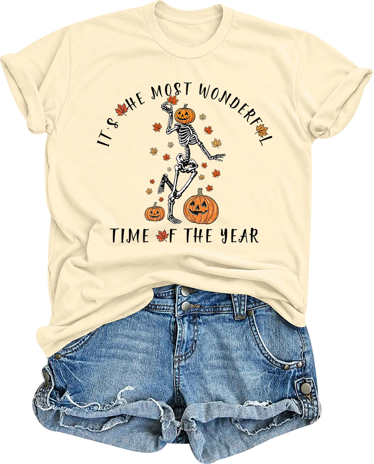 Halloween Shirts for Women Spooky Season Shirt Pumpkin Ghost Graphic tees Casual Short Sleeve Tops