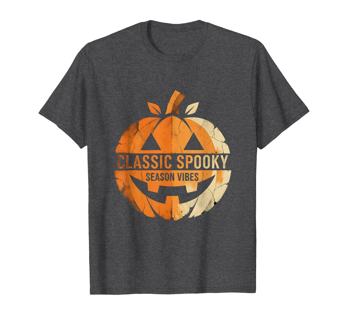 Classic Spooky Season Vibes Vintage Halloween Design T-Shirt