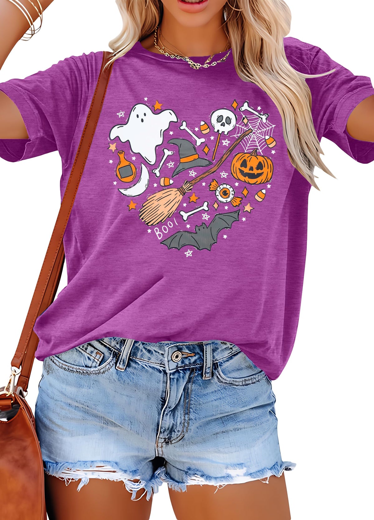Halloween Spooky Shirt for Women: Spooky Season Tshirt Funny Ghost T-Shirt