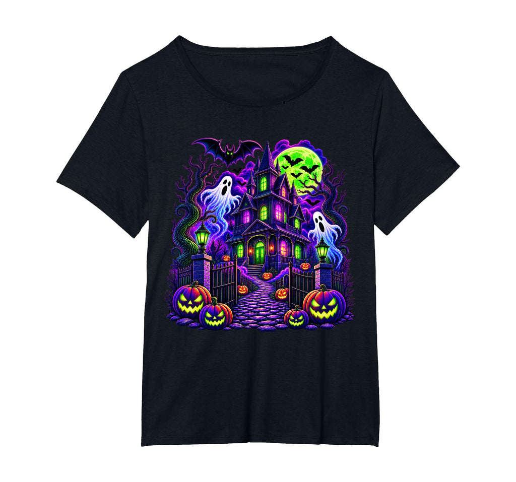 Vintage Halloween Spooky Scene Pumpkin Scary Costume Graphic T-Shirt
