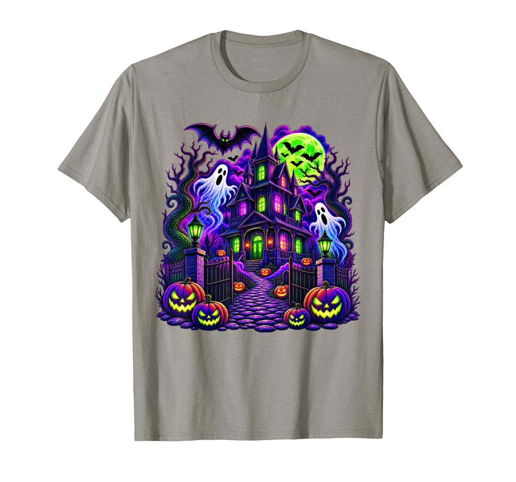 Vintage Halloween Spooky Scene Pumpkin Scary Costume Graphic T-Shirt