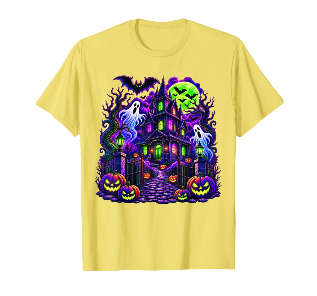 Vintage Halloween Spooky Scene Pumpkin Scary Costume Graphic T-Shirt