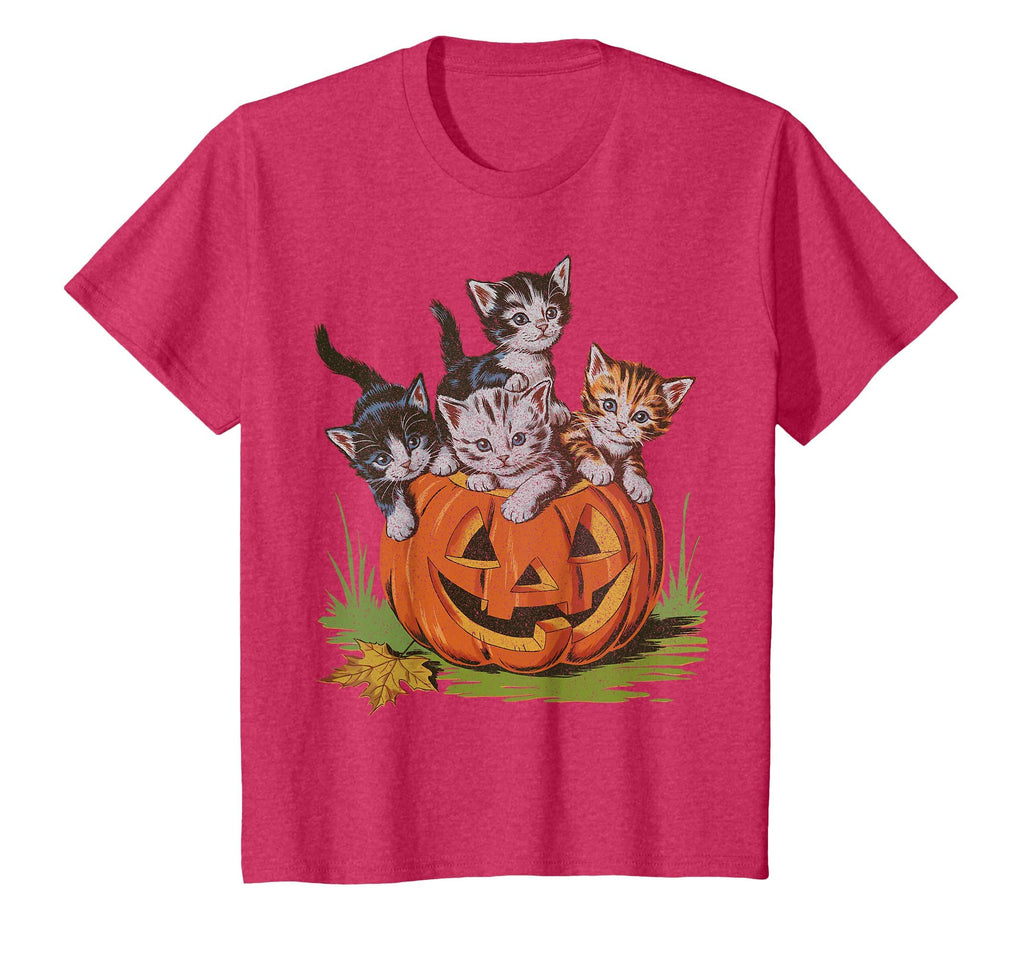 Halloween Vintage 90s Cat Pumpkin Spooky Season Men Women T-Shirt