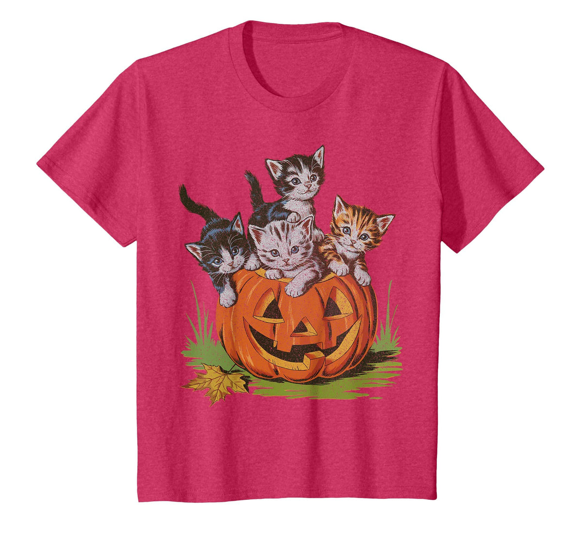 Halloween Vintage 90s Cat Pumpkin Spooky Season Men Women T-Shirt