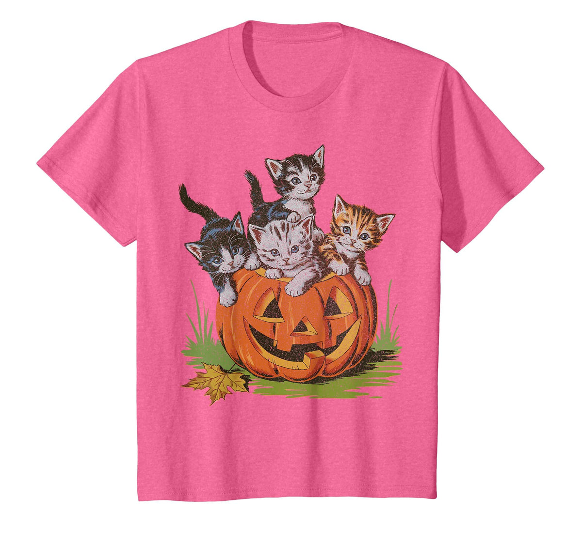 Halloween Vintage 90s Cat Pumpkin Spooky Season Men Women T-Shirt