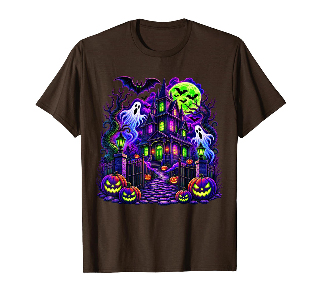 Vintage Halloween Spooky Scene Pumpkin Scary Costume Graphic T-Shirt